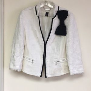 White\Black Blazer Size 12